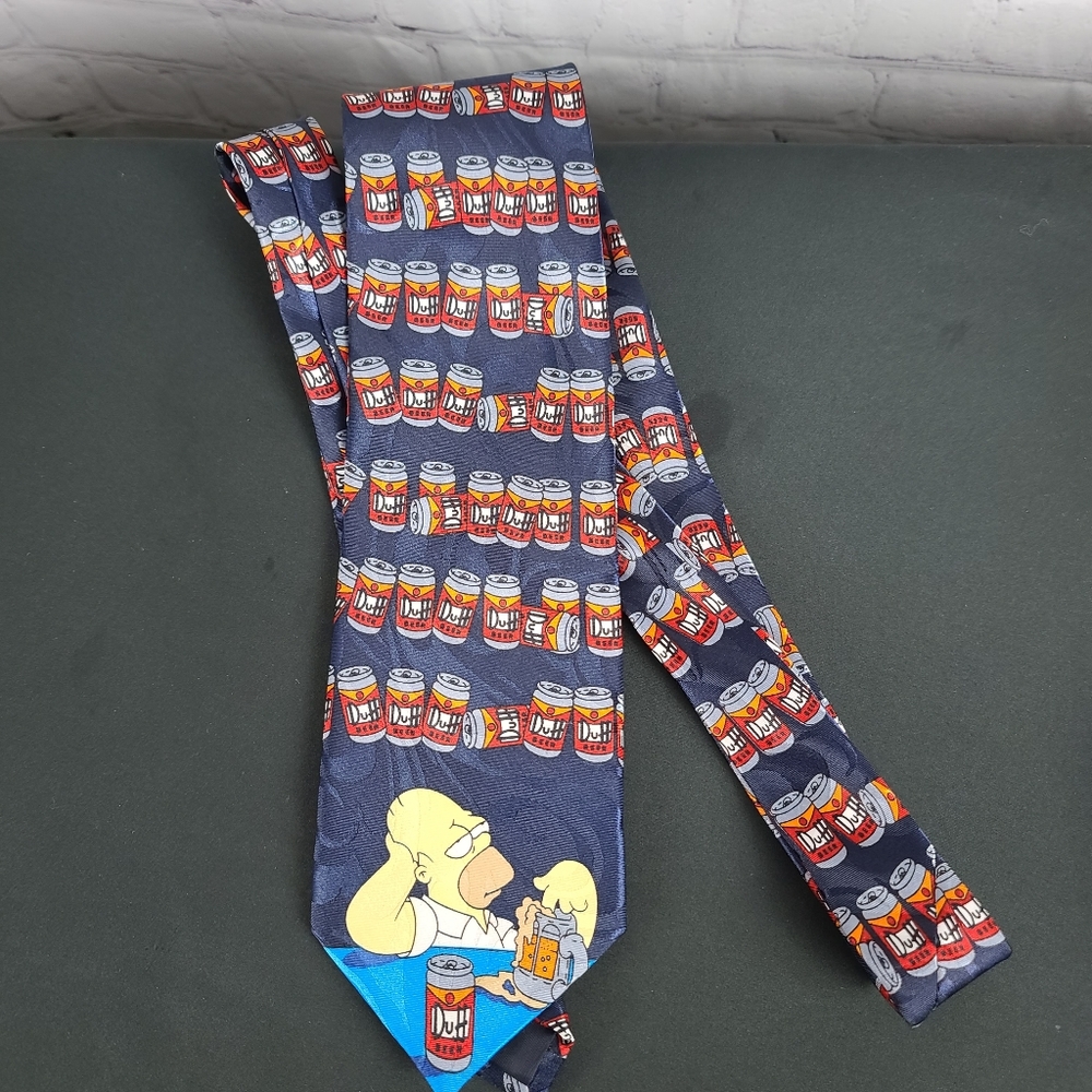 Homer Simpson/ Duff Beer Silk Tie